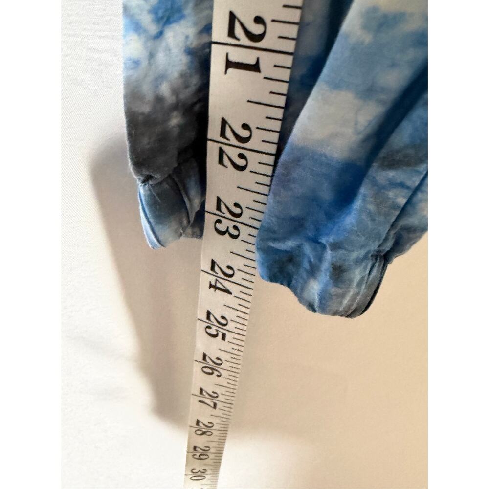 Raquel Allegra Blue white Tie-Dye Easy Lounge Pants sz 0 US XS - Picture 7 of 9